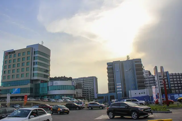 Accra skyline in Ghana