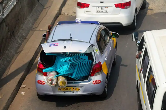 Taxi travelling in Accra