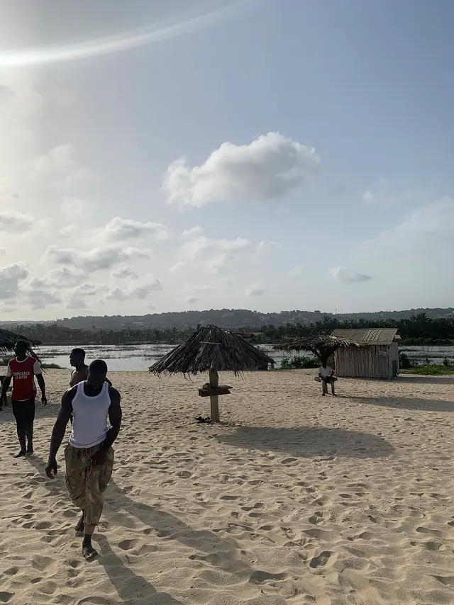 Visitors at Bojo Beach Resort near Accra