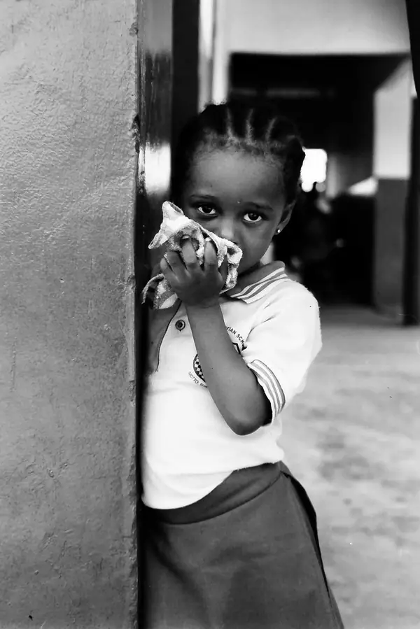 Schoolgirl photographed in northern Ghana