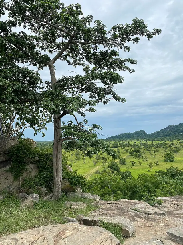 Landscape at Shai Hills in Ghana
