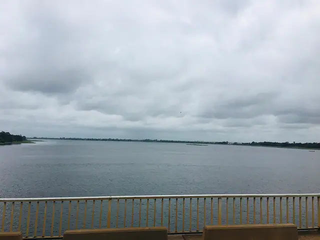 Lake Volta near Sogakope in Ghana